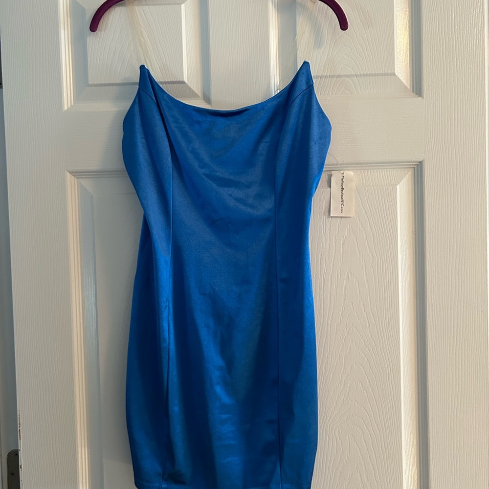 Mystique Boutique Vibrant Blue Mini Dress